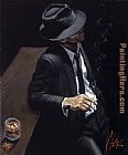 Study for Man in Black Suit II by Fabian Perez